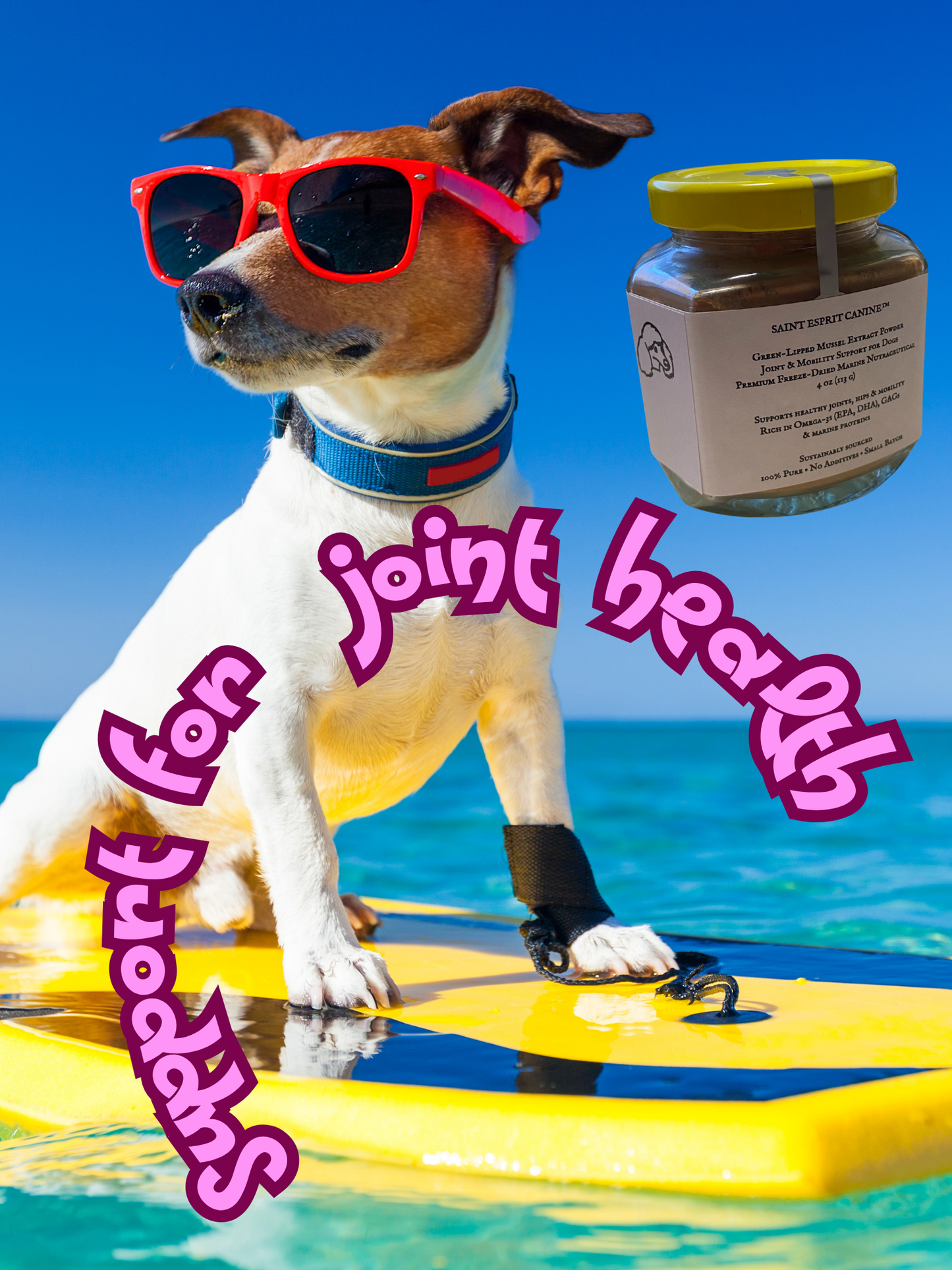 Saint Esprit Canine™ – Green-Lipped Mussel Extract for Dogs (4 oz)