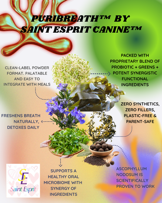 🛡️ Saint Esprit Canine™ Puribreath™ Dental Powder (4 oz)